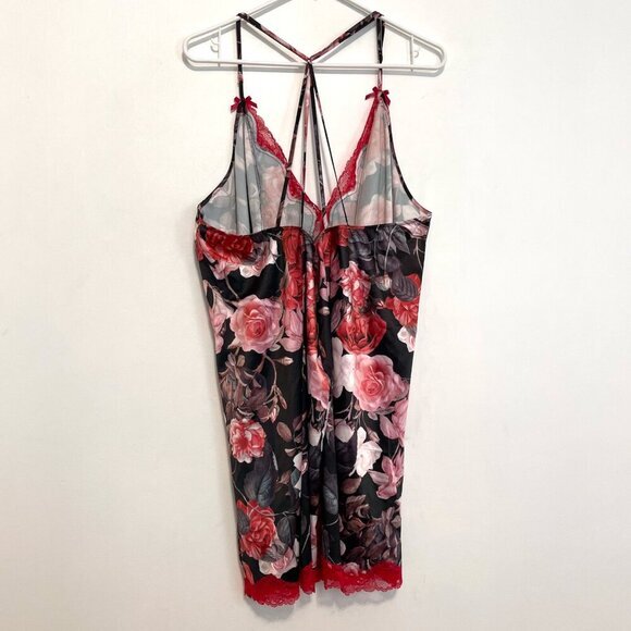 CACIQUE LANE BRYANT Plus Size Rose Bloom Floral Print / Lace Chemise Lingerie 4X - Picture 12 of 16